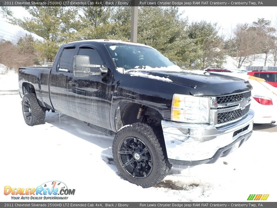 Front 3/4 View of 2011 Chevrolet Silverado 2500HD LTZ Extended Cab 4x4 Photo #2