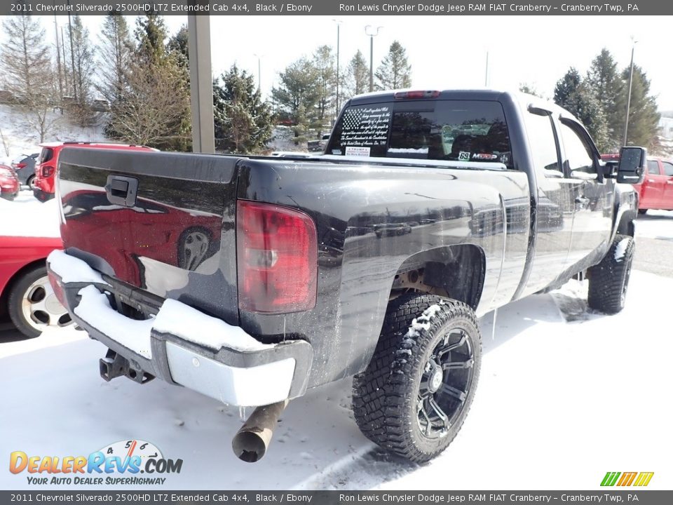 2011 Chevrolet Silverado 2500HD LTZ Extended Cab 4x4 Black / Ebony Photo #3