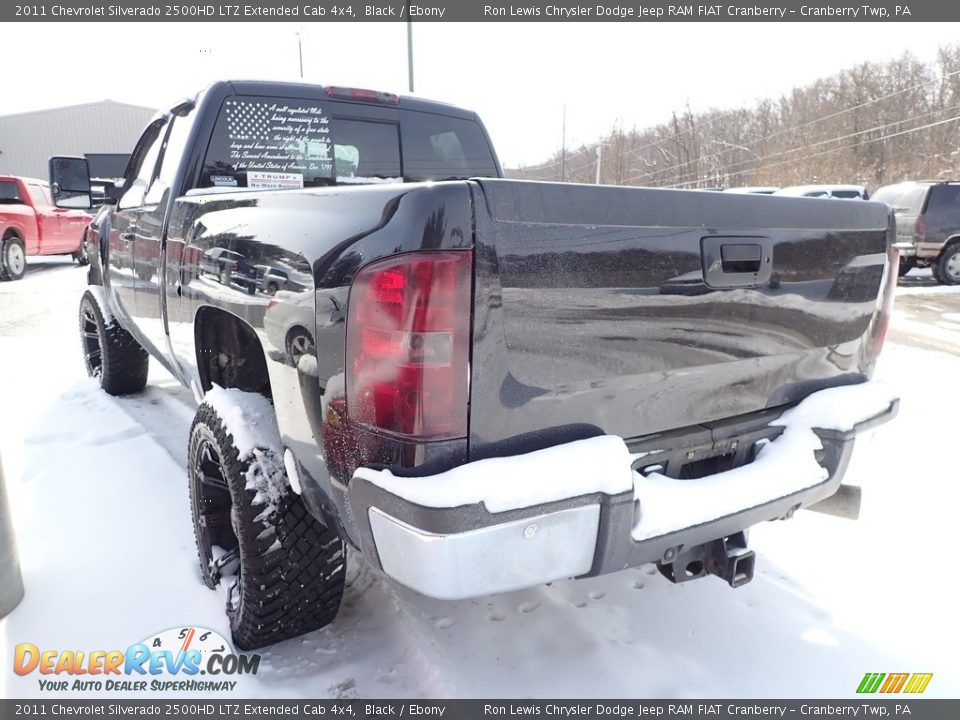 2011 Chevrolet Silverado 2500HD LTZ Extended Cab 4x4 Black / Ebony Photo #4