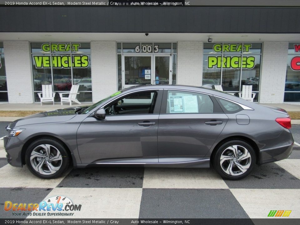 2019 Honda Accord EX-L Sedan Modern Steel Metallic / Gray Photo #1