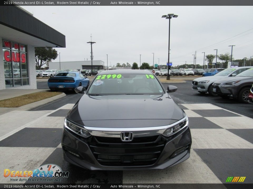 2019 Honda Accord EX-L Sedan Modern Steel Metallic / Gray Photo #2