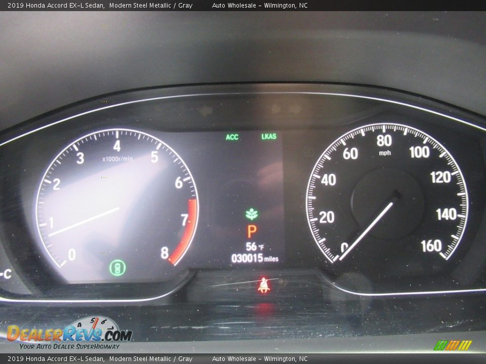 2019 Honda Accord EX-L Sedan Modern Steel Metallic / Gray Photo #16