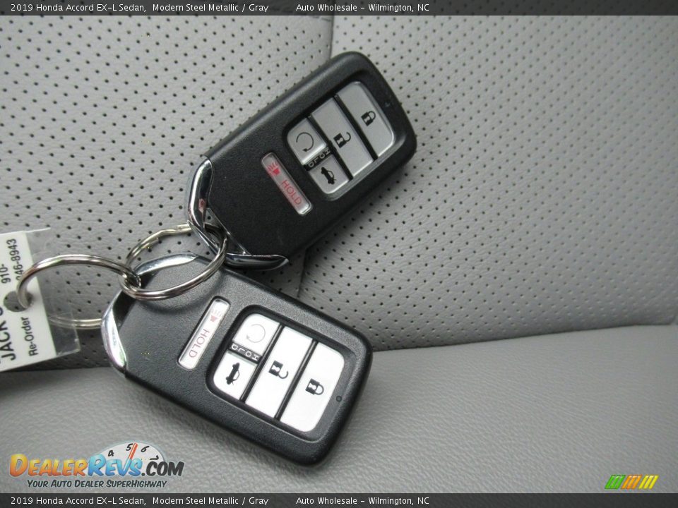 2019 Honda Accord EX-L Sedan Modern Steel Metallic / Gray Photo #20