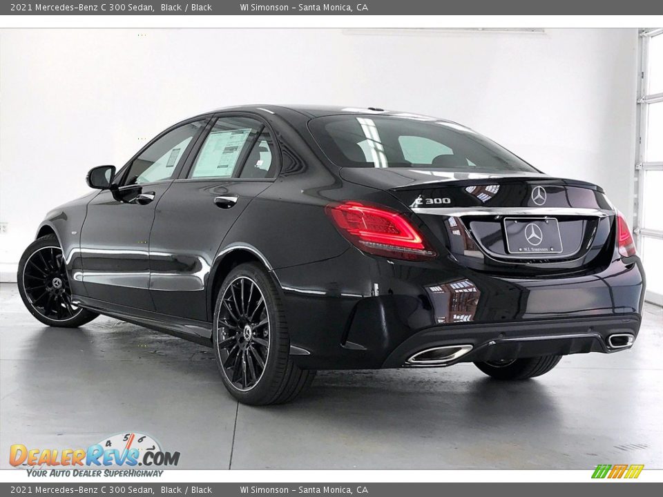 2021 Mercedes-Benz C 300 Sedan Black / Black Photo #2