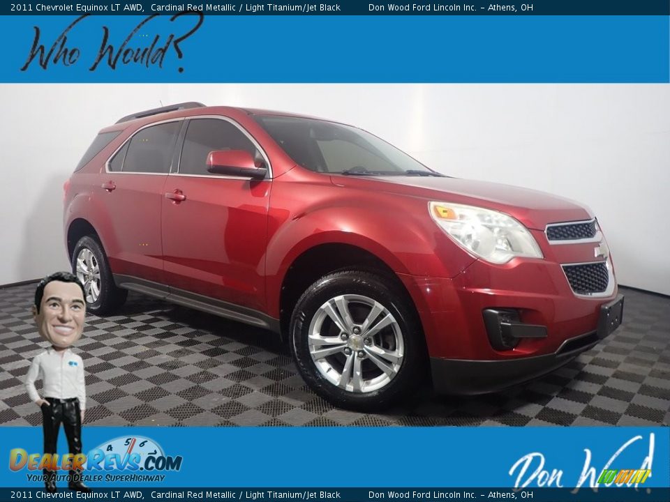 2011 Chevrolet Equinox LT AWD Cardinal Red Metallic / Light Titanium/Jet Black Photo #1