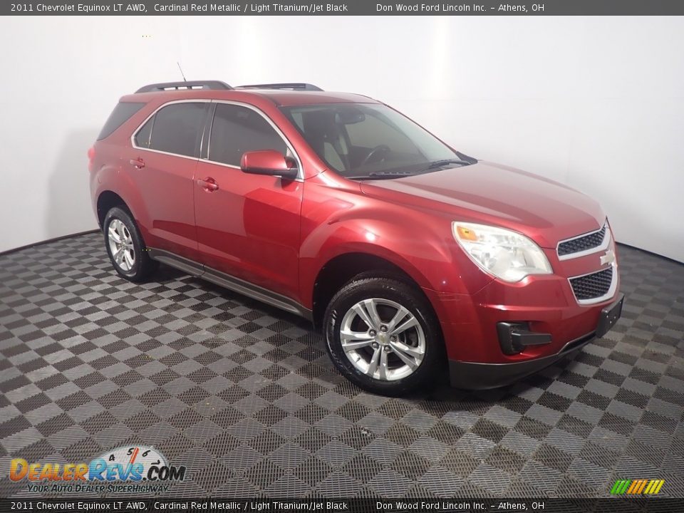2011 Chevrolet Equinox LT AWD Cardinal Red Metallic / Light Titanium/Jet Black Photo #3
