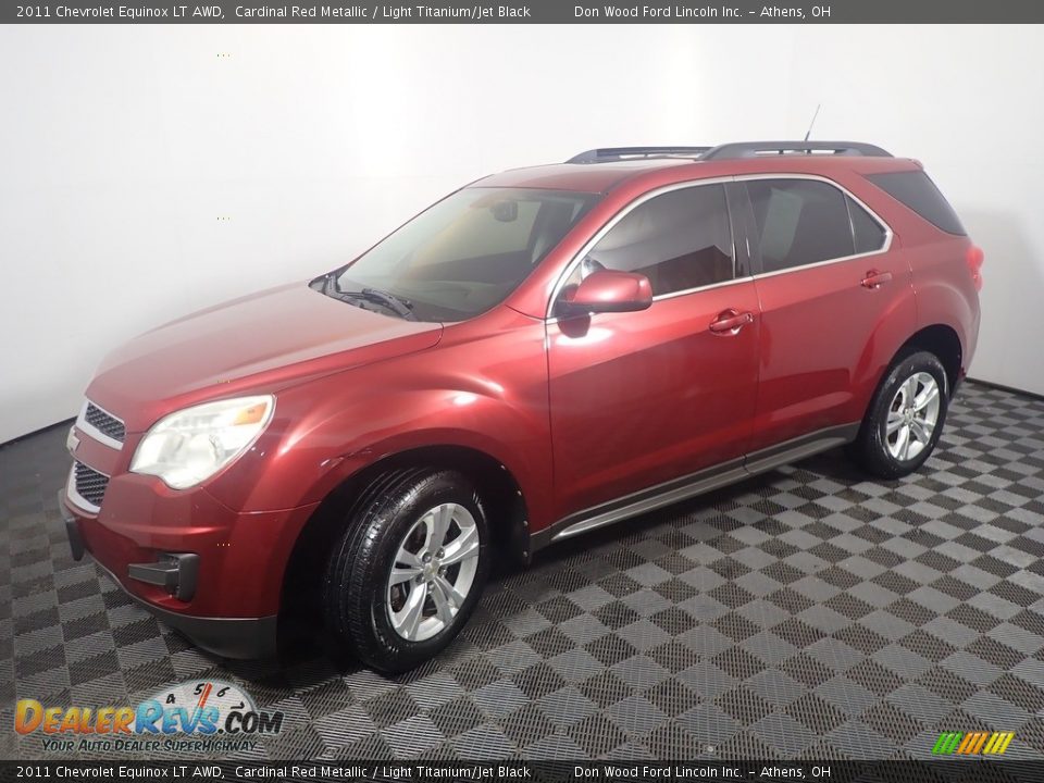 2011 Chevrolet Equinox LT AWD Cardinal Red Metallic / Light Titanium/Jet Black Photo #9