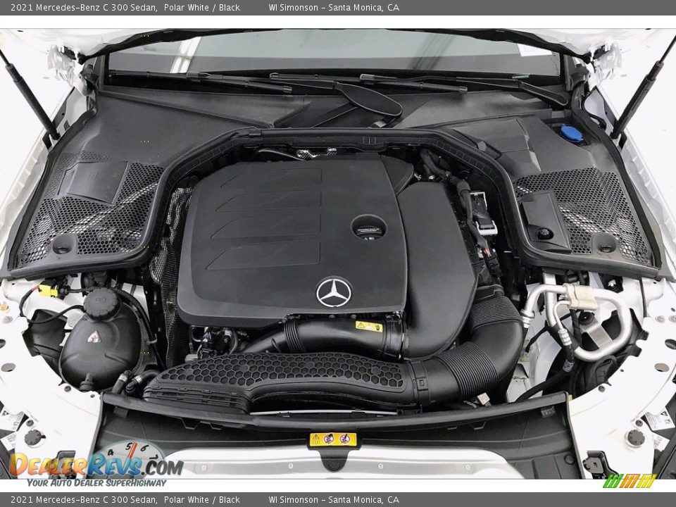 2021 Mercedes-Benz C 300 Sedan Polar White / Black Photo #8