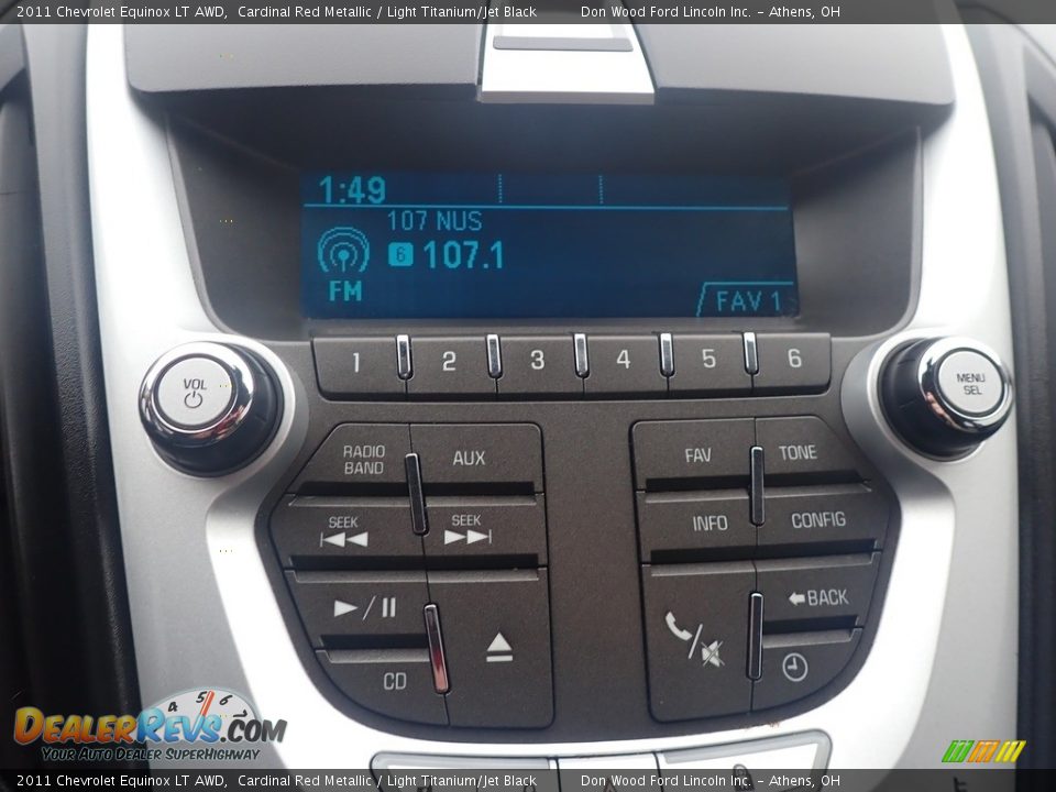 2011 Chevrolet Equinox LT AWD Cardinal Red Metallic / Light Titanium/Jet Black Photo #22