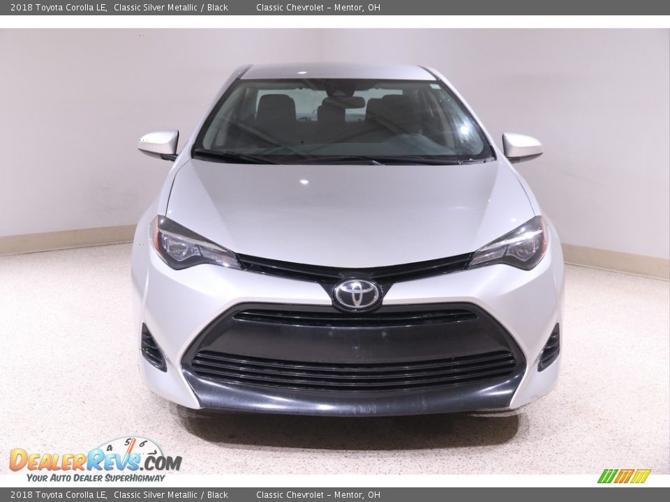 2018 Toyota Corolla LE Classic Silver Metallic / Black Photo #2