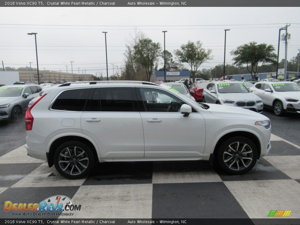 2018 Volvo XC90 T5 Crystal White Pearl Metallic / Charcoal Photo #3