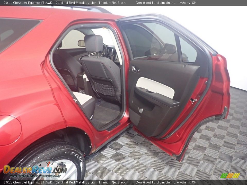 2011 Chevrolet Equinox LT AWD Cardinal Red Metallic / Light Titanium/Jet Black Photo #35