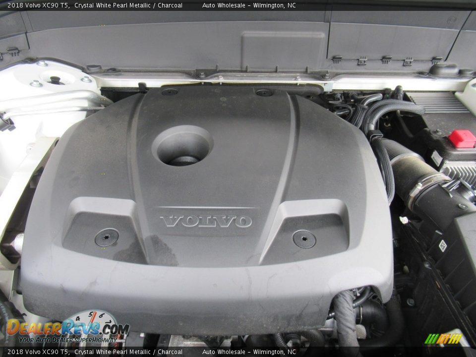 2018 Volvo XC90 T5 Crystal White Pearl Metallic / Charcoal Photo #6