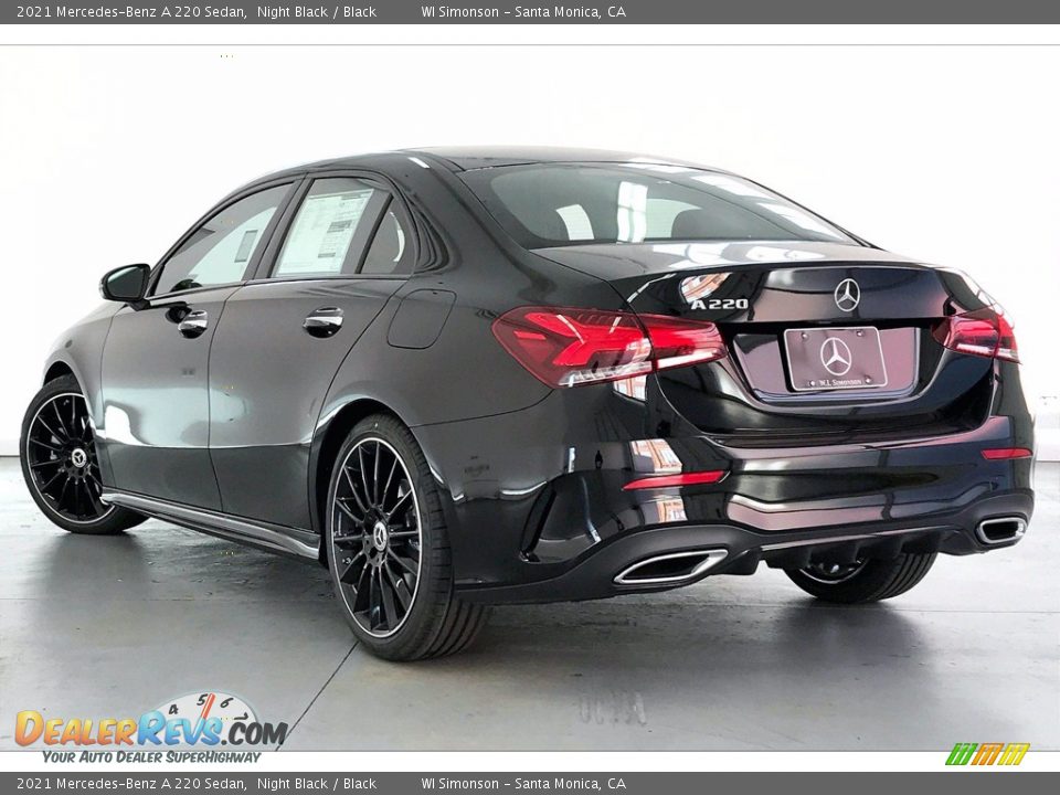 2021 Mercedes-Benz A 220 Sedan Night Black / Black Photo #2