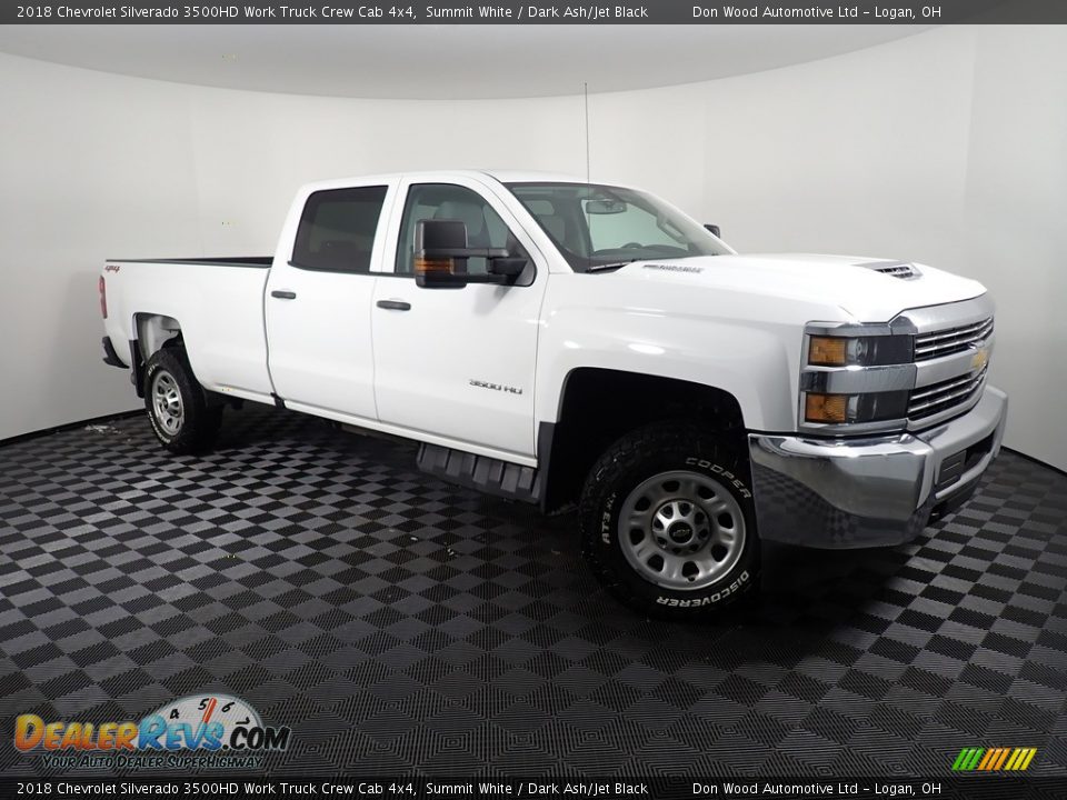 2018 Chevrolet Silverado 3500HD Work Truck Crew Cab 4x4 Summit White / Dark Ash/Jet Black Photo #3