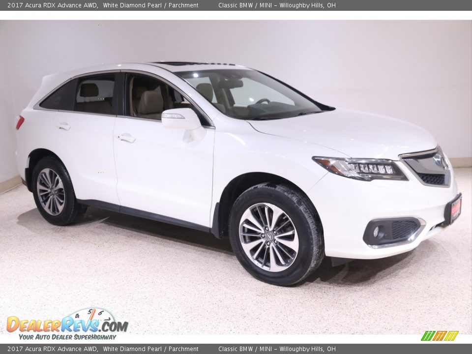 2017 Acura RDX Advance AWD White Diamond Pearl / Parchment Photo #1