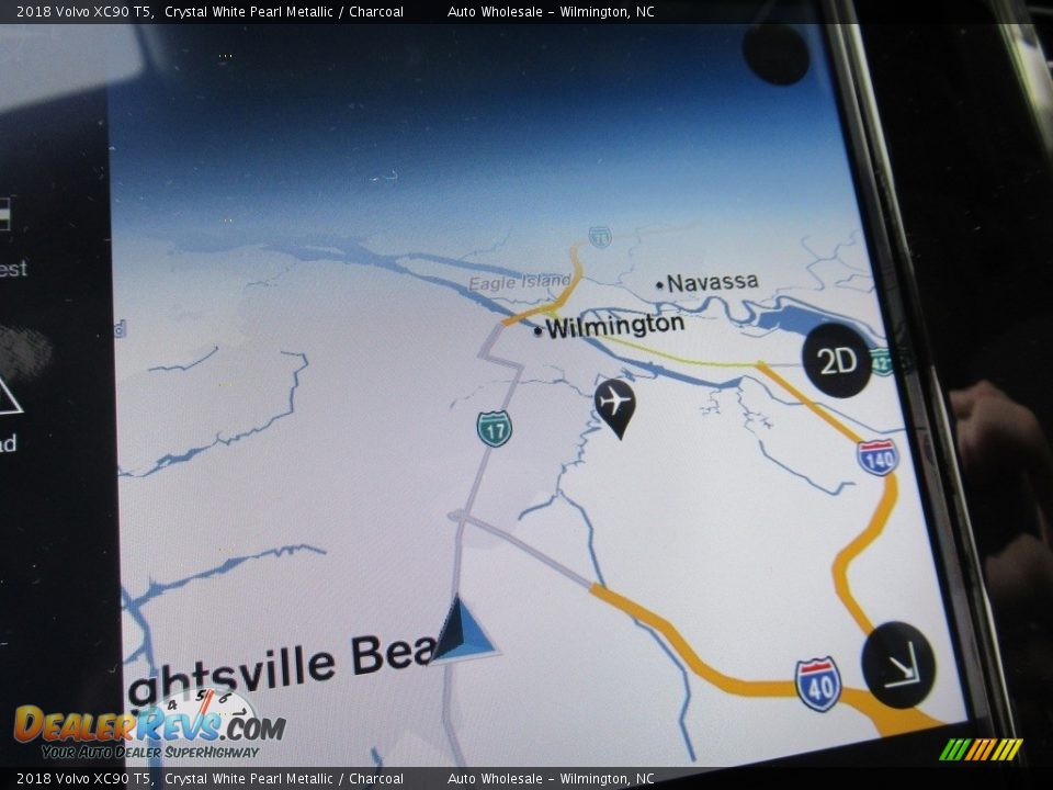 2018 Volvo XC90 T5 Crystal White Pearl Metallic / Charcoal Photo #16