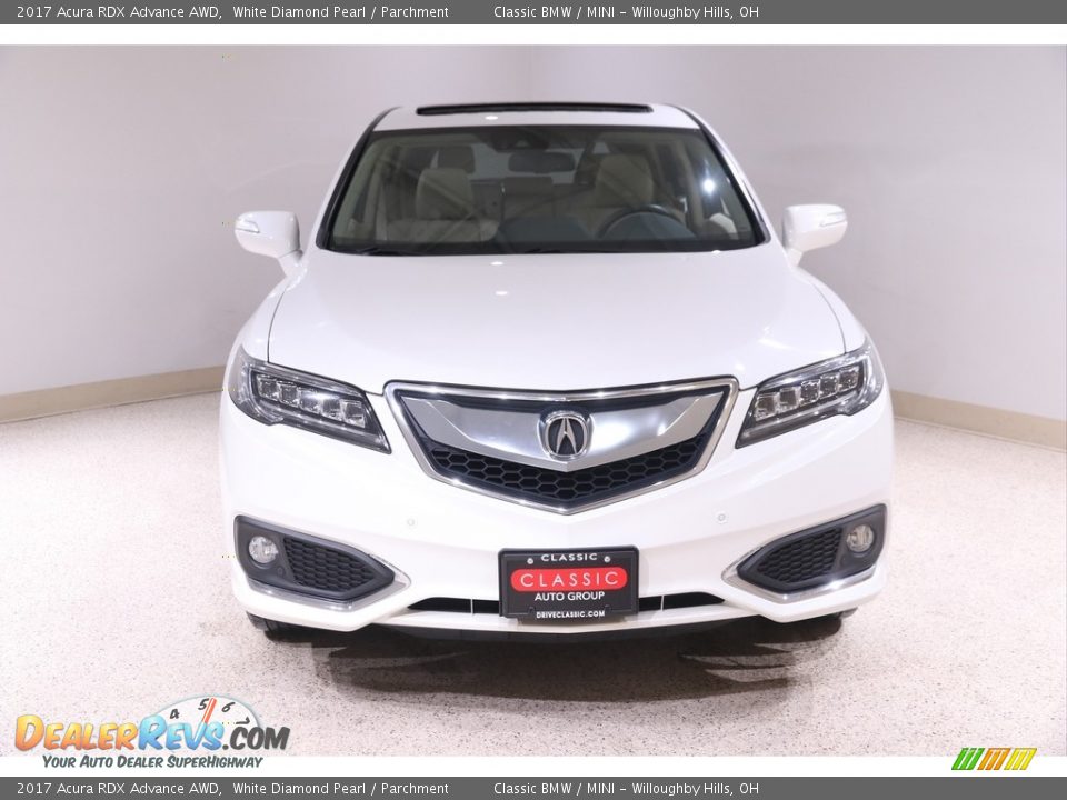 2017 Acura RDX Advance AWD White Diamond Pearl / Parchment Photo #2