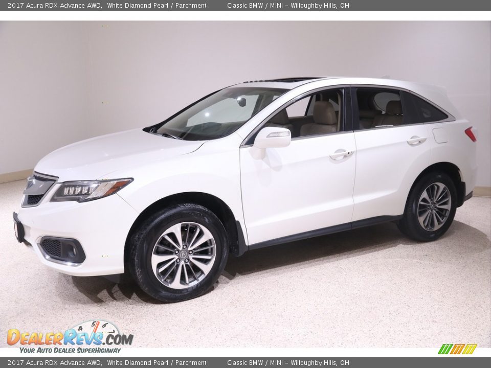 2017 Acura RDX Advance AWD White Diamond Pearl / Parchment Photo #3