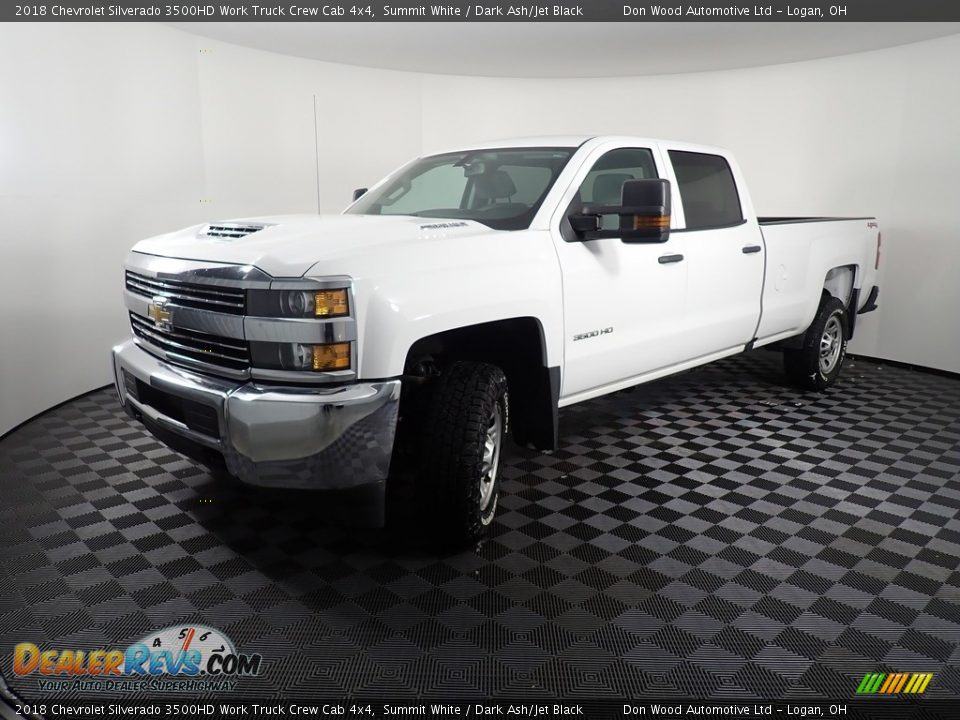 2018 Chevrolet Silverado 3500HD Work Truck Crew Cab 4x4 Summit White / Dark Ash/Jet Black Photo #8