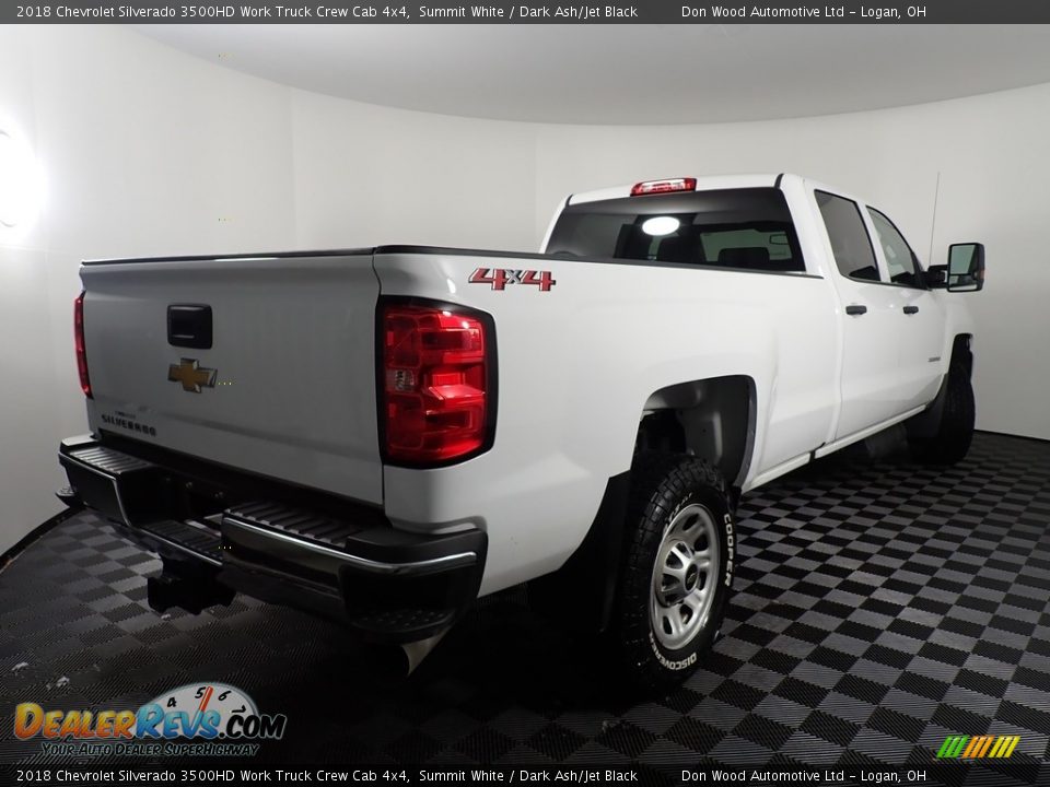 2018 Chevrolet Silverado 3500HD Work Truck Crew Cab 4x4 Summit White / Dark Ash/Jet Black Photo #15