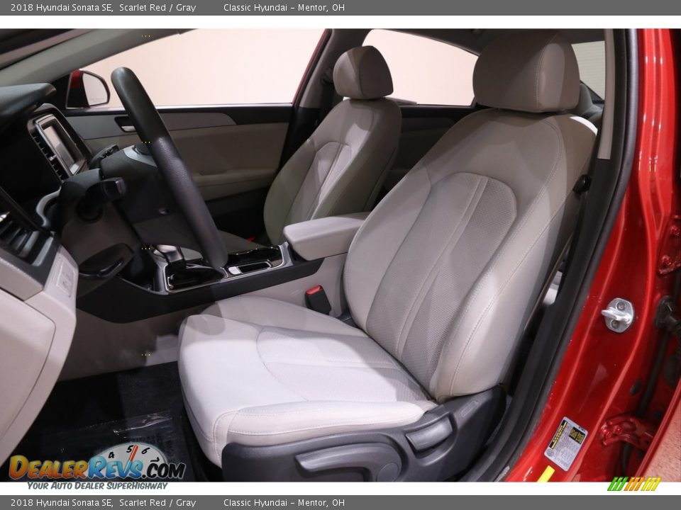 2018 Hyundai Sonata SE Scarlet Red / Gray Photo #5
