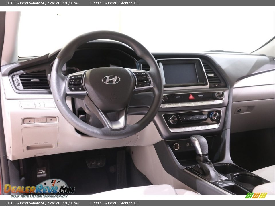 2018 Hyundai Sonata SE Scarlet Red / Gray Photo #6