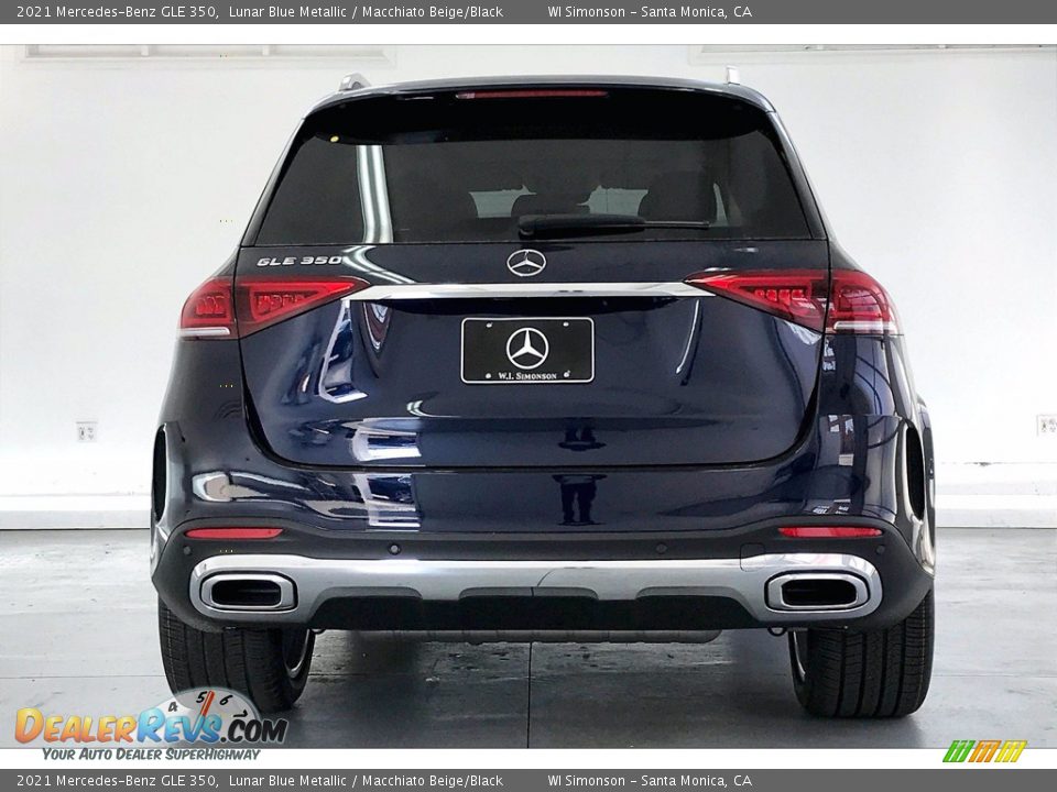 2021 Mercedes-Benz GLE 350 Lunar Blue Metallic / Macchiato Beige/Black Photo #3