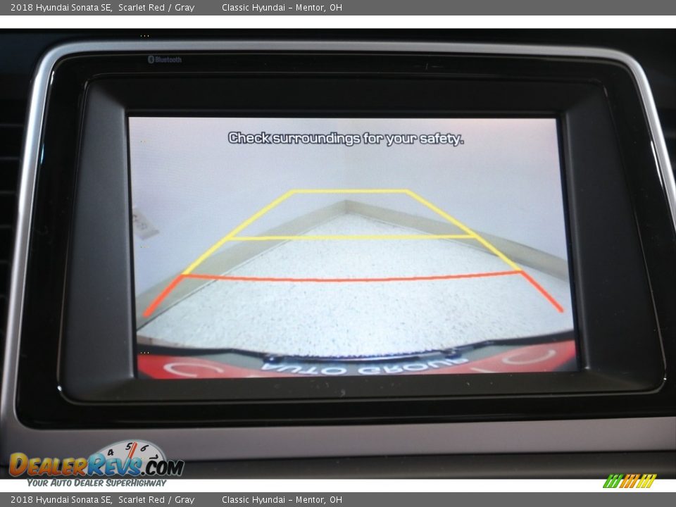 2018 Hyundai Sonata SE Scarlet Red / Gray Photo #12