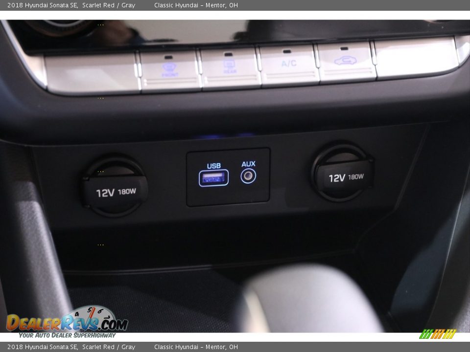 2018 Hyundai Sonata SE Scarlet Red / Gray Photo #13