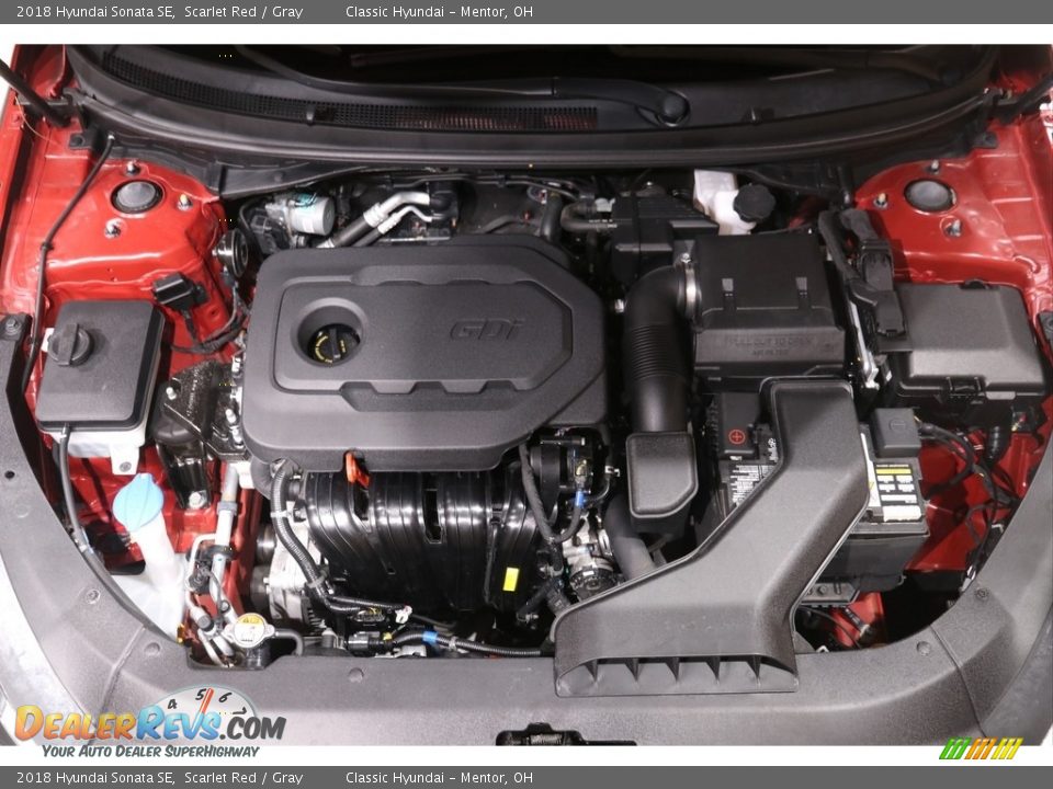2018 Hyundai Sonata SE Scarlet Red / Gray Photo #20