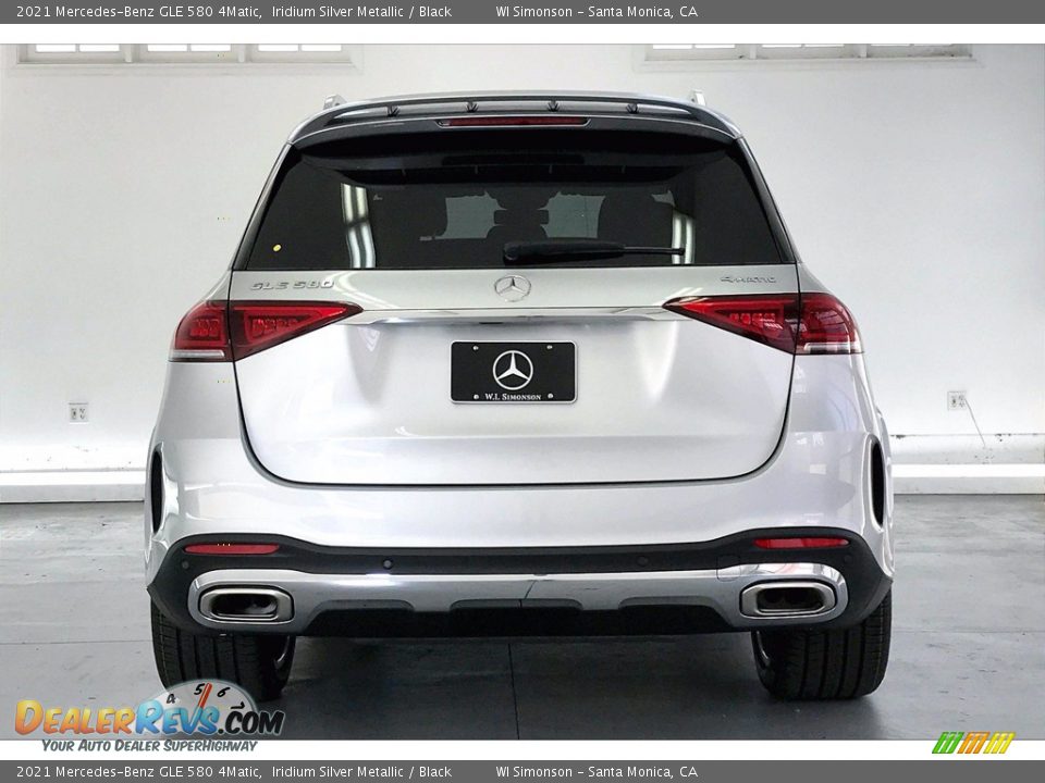 2021 Mercedes-Benz GLE 580 4Matic Iridium Silver Metallic / Black Photo #3