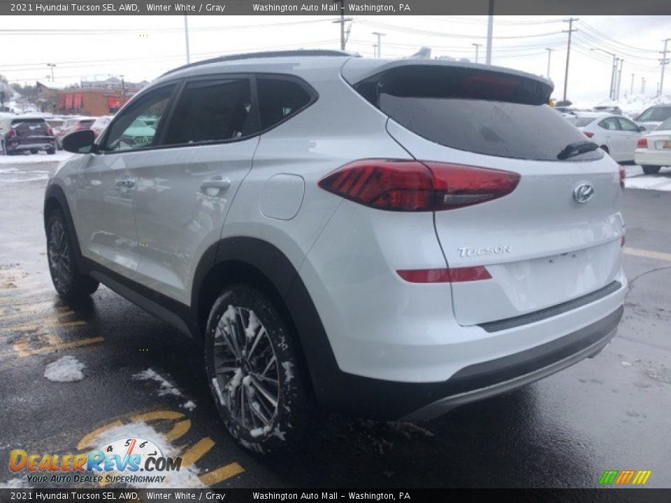 2021 Hyundai Tucson SEL AWD Winter White / Gray Photo #3