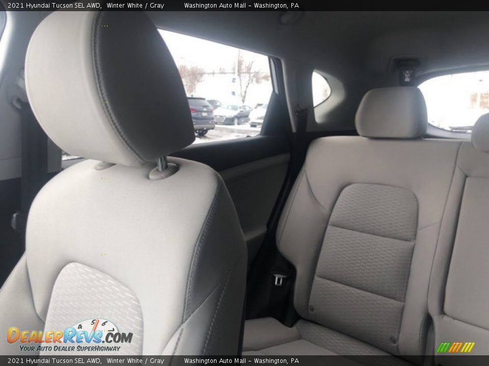 2021 Hyundai Tucson SEL AWD Winter White / Gray Photo #16