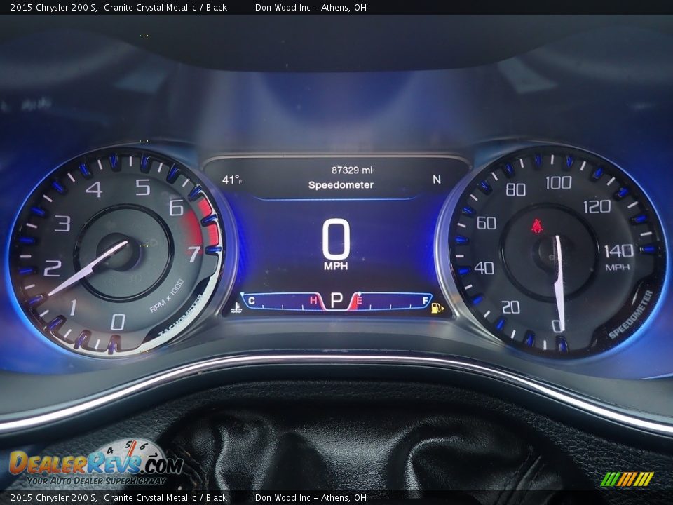 2015 Chrysler 200 S Granite Crystal Metallic / Black Photo #27