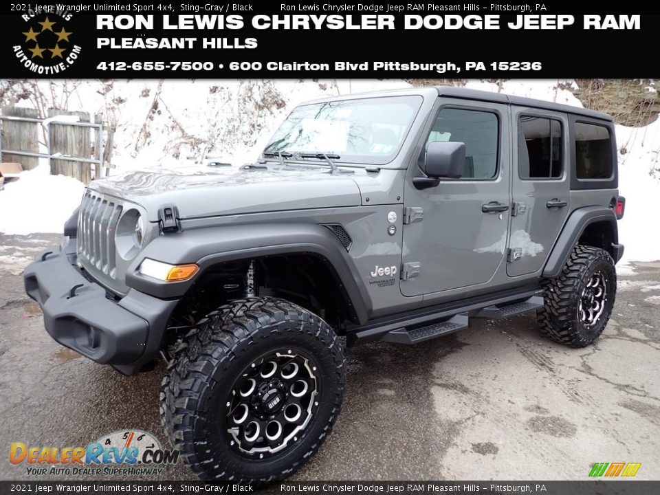 2021 Jeep Wrangler Unlimited Sport 4x4 Sting-Gray / Black Photo #1