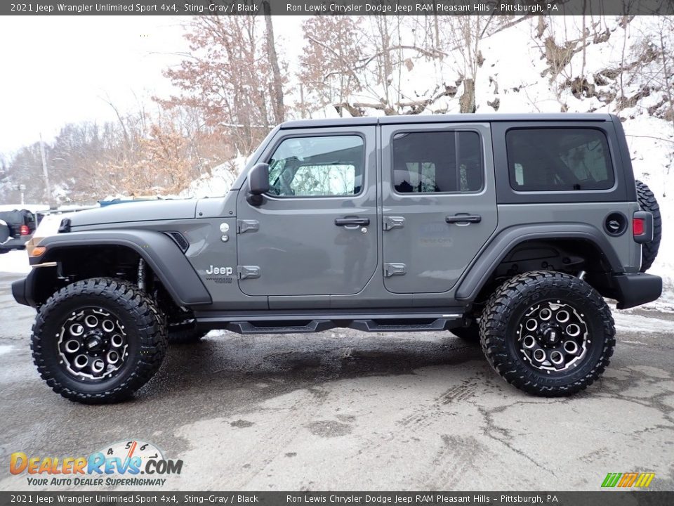 2021 Jeep Wrangler Unlimited Sport 4x4 Sting-Gray / Black Photo #2