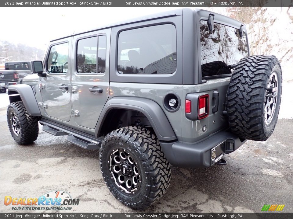 2021 Jeep Wrangler Unlimited Sport 4x4 Sting-Gray / Black Photo #3