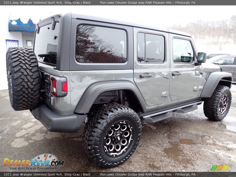 2021 Jeep Wrangler Unlimited Sport 4x4 Sting-Gray / Black Photo #5