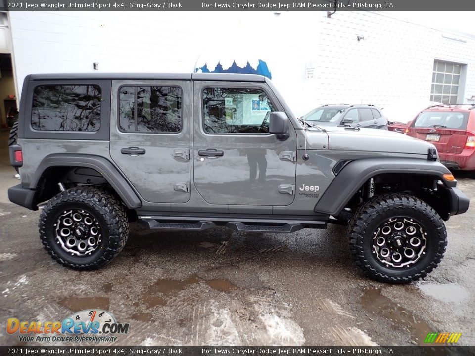 2021 Jeep Wrangler Unlimited Sport 4x4 Sting-Gray / Black Photo #6