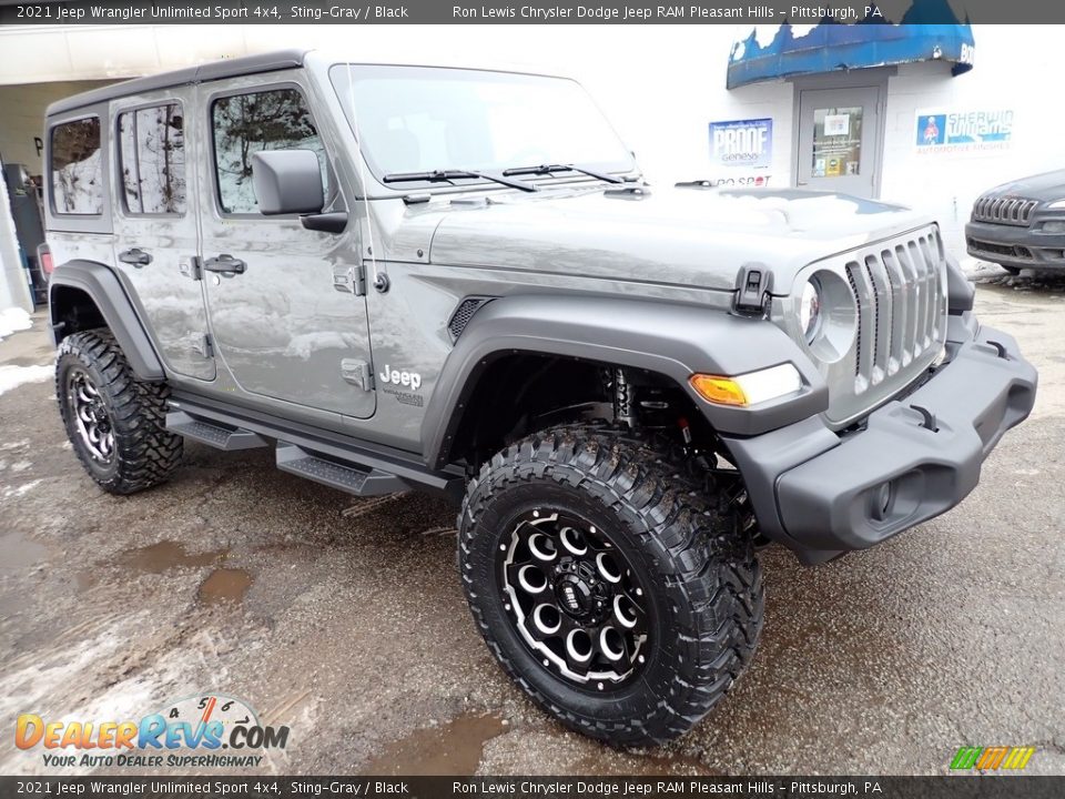 2021 Jeep Wrangler Unlimited Sport 4x4 Sting-Gray / Black Photo #7