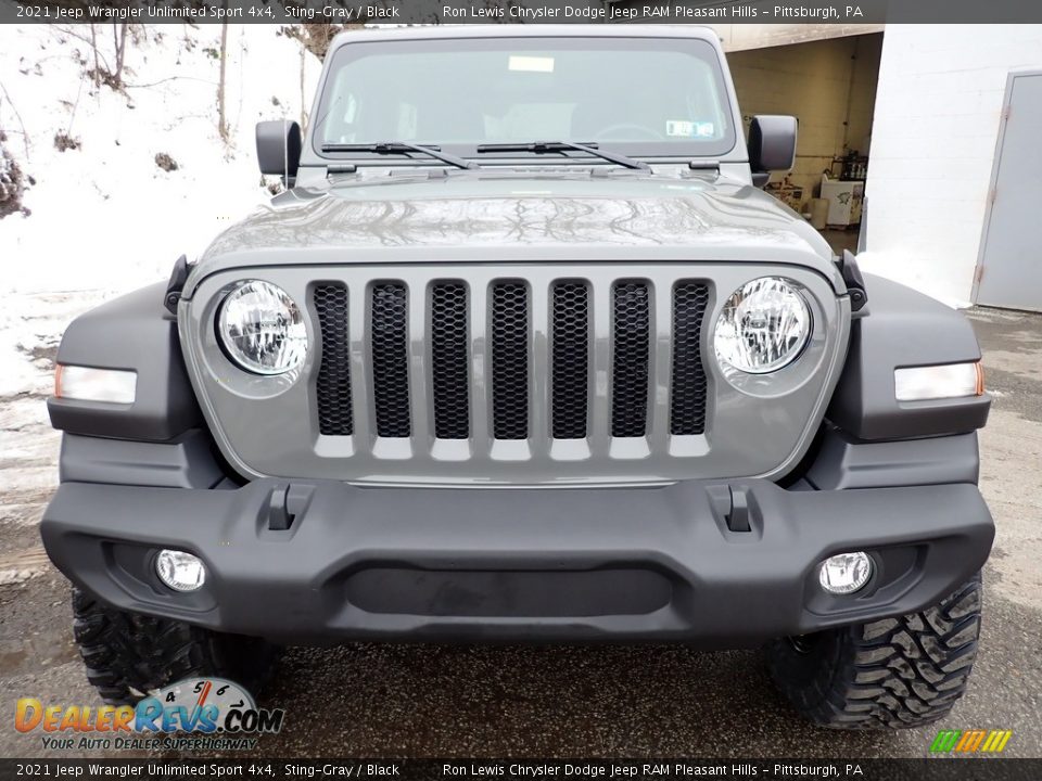 2021 Jeep Wrangler Unlimited Sport 4x4 Sting-Gray / Black Photo #8