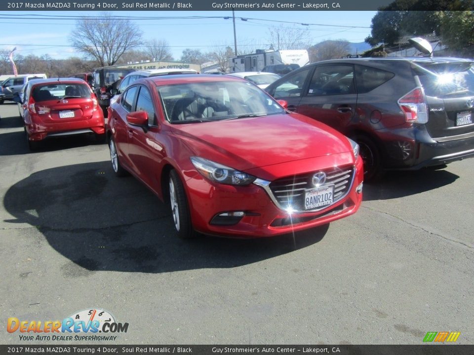 2017 Mazda MAZDA3 Touring 4 Door Soul Red Metallic / Black Photo #1