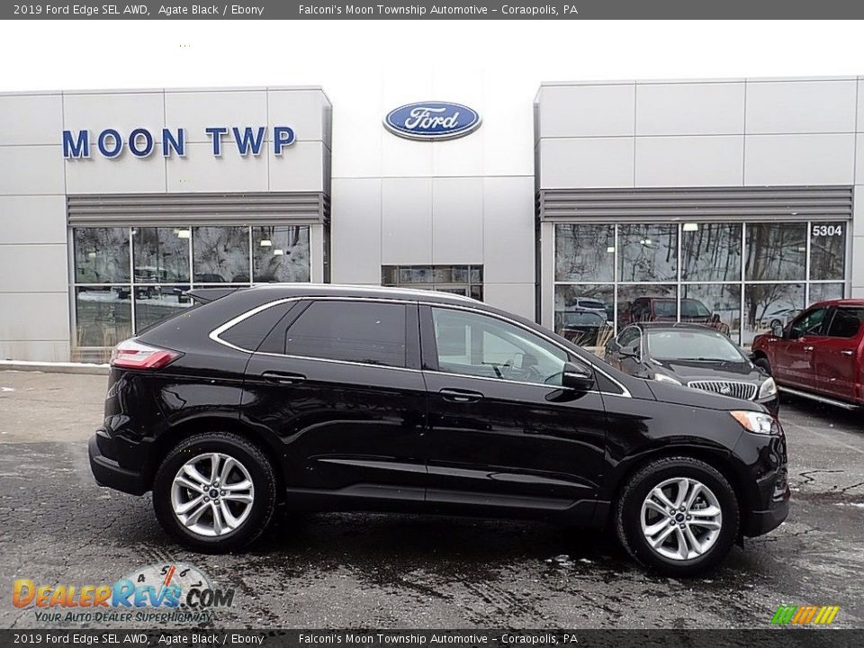 2019 Ford Edge SEL AWD Agate Black / Ebony Photo #1