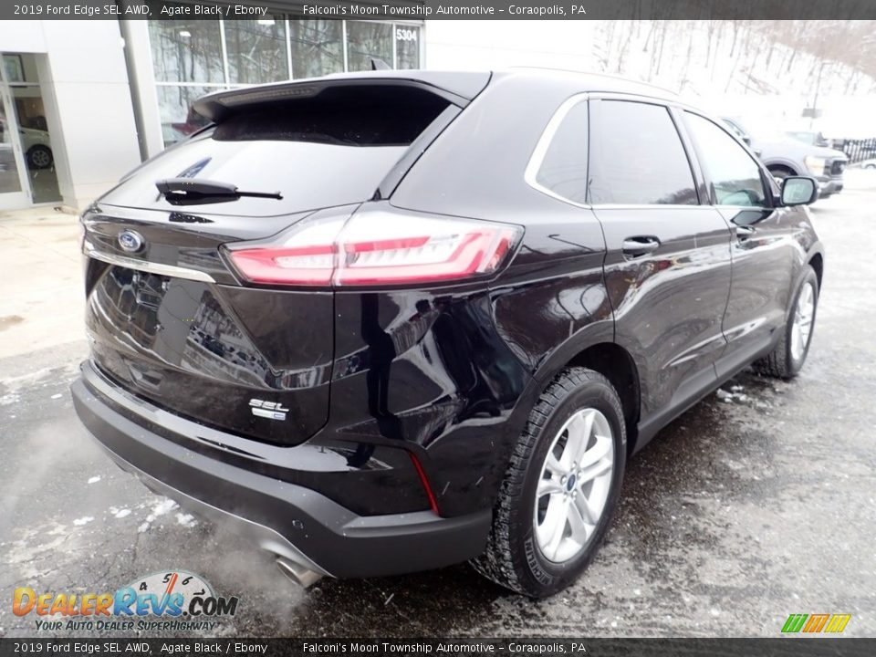 2019 Ford Edge SEL AWD Agate Black / Ebony Photo #2