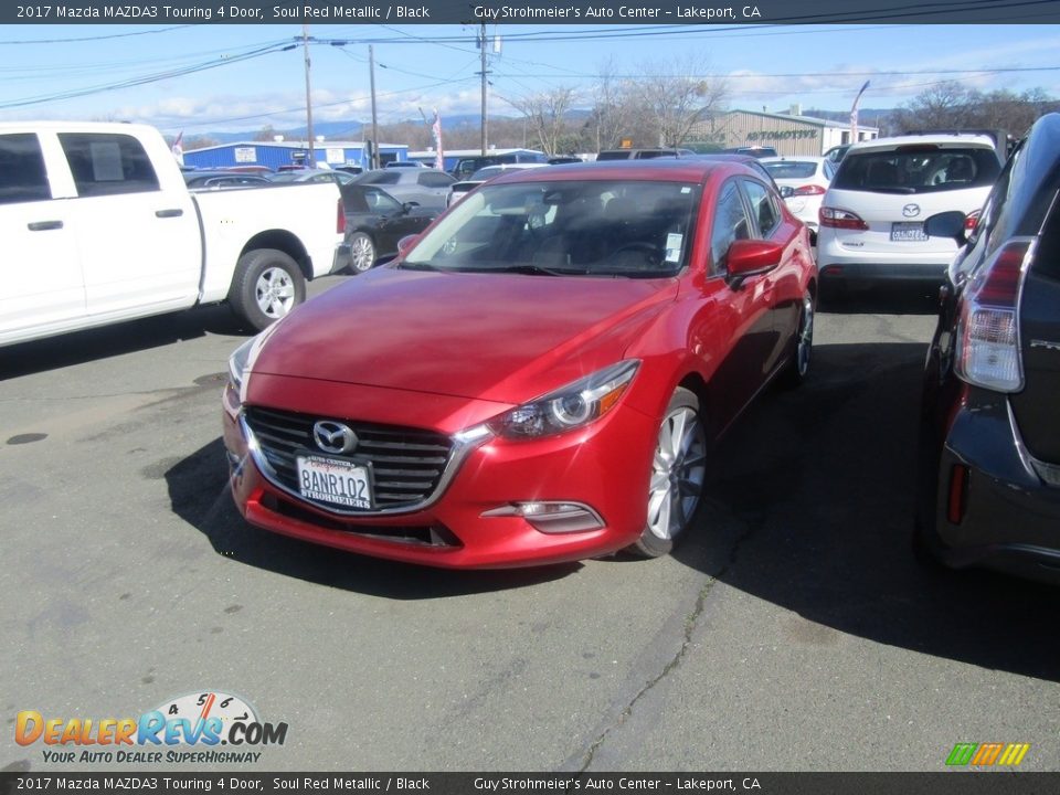 2017 Mazda MAZDA3 Touring 4 Door Soul Red Metallic / Black Photo #2