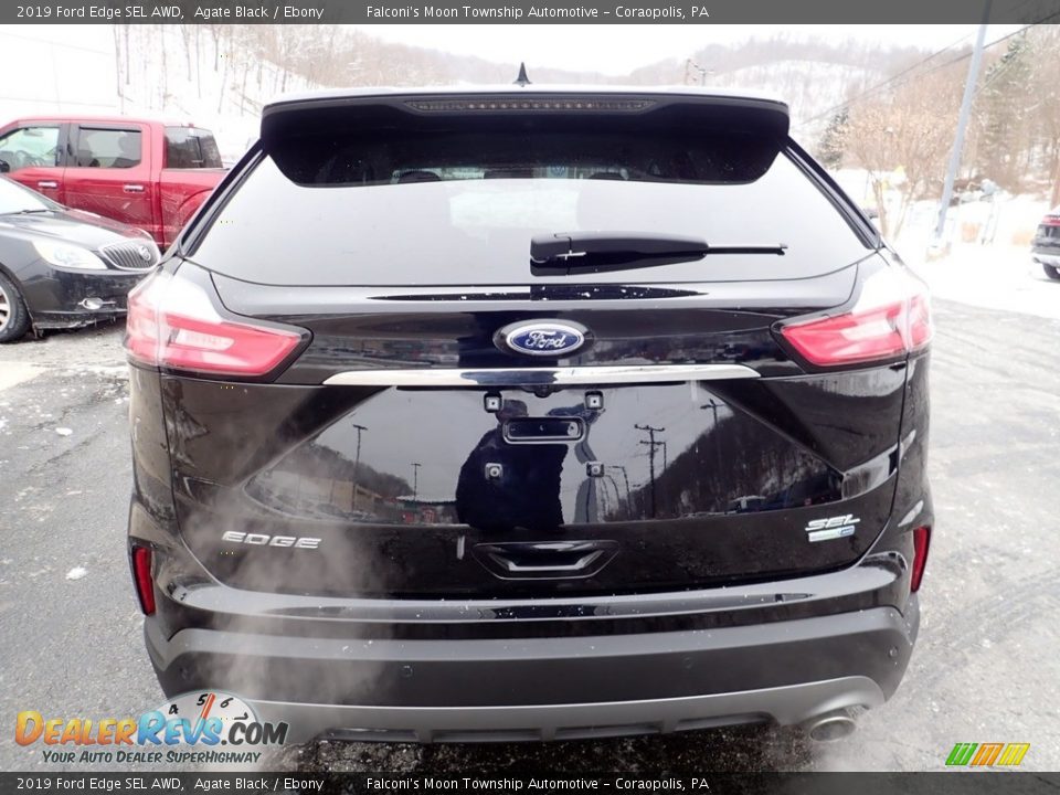 2019 Ford Edge SEL AWD Agate Black / Ebony Photo #3