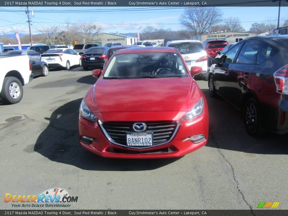 2017 Mazda MAZDA3 Touring 4 Door Soul Red Metallic / Black Photo #3