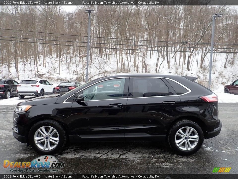 2019 Ford Edge SEL AWD Agate Black / Ebony Photo #6