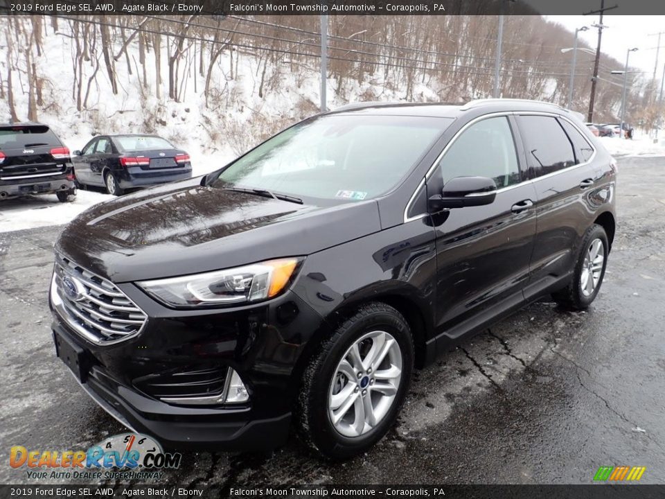 2019 Ford Edge SEL AWD Agate Black / Ebony Photo #7